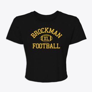 Brockman Elementary School Classic Football Women's Crop Top