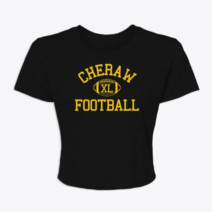 Cheraw High School Classic Football Women's Crop Top
