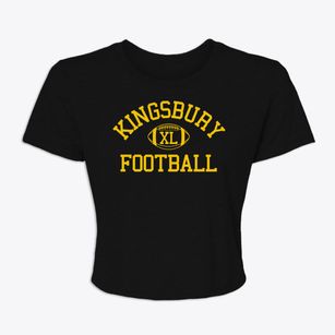 Kingsbury High School Classic Football Women's Crop Top