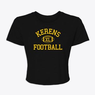 Kerens High School Classic Football Women's Crop Top