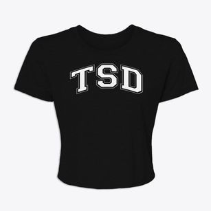 Texas School For The Deaf Varsity Arch Women's Crop Top