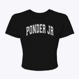 Ponder Jr High School Varsity Arch Women's Crop Top