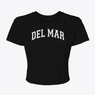 Del Mar Elementary School Varsity Arch Women's Crop Top