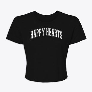 Happy Hearts Preschool And Kindergarten Varsity Arch Women's Crop Top