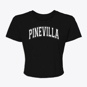 Pinevilla Elementary School Varsity Arch Women's Crop Top