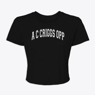 A C Criggs Opp Magnet School Varsity Arch Women's Crop Top