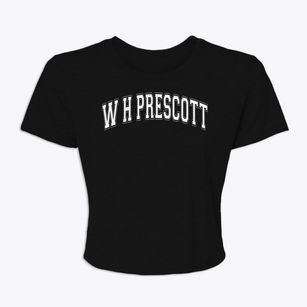 W H Prescott Elementary School Varsity Arch Women's Crop Top