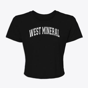 West Mineral Attendance Center Varsity Arch Women's Crop Top