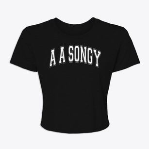 A A Songy Kindergarten Center Varsity Arch Women's Crop Top