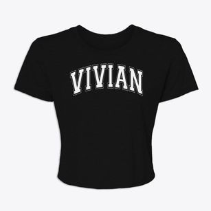 Vivian Elementary School Varsity Arch Women's Crop Top
