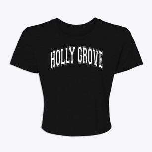 Holly Grove Elementary School Varsity Arch Women's Crop Top