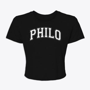 Philo School Of Discovery & Exploration Varsity Arch Women's Crop Top