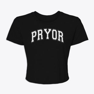 Pryor Senior High School Varsity Arch Women's Crop Top