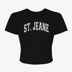 St Jean Baptiste Parish Varsity Arch Women's Crop Top