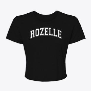 Rozelle Elementary School Varsity Arch Women's Crop Top