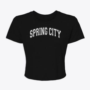 Spring City Elementary School Varsity Arch Women's Crop Top