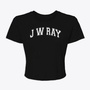 J W Ray Learning Center Varsity Arch Women's Crop Top