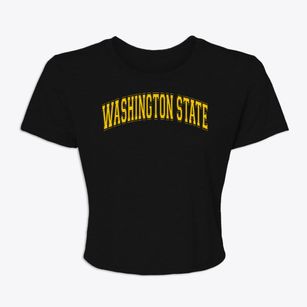 Washington State School For The Deaf Varsity Arch Women's Crop Top