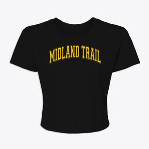 Midland Trail Elementary School Varsity Arch Women's Crop Top