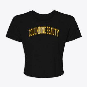 Columbine Beauty School Varsity Arch Women's Crop Top