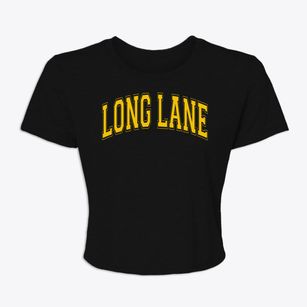 Long Lane School Varsity Arch Women's Crop Top