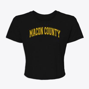 Macon County Middle School Varsity Arch Women's Crop Top