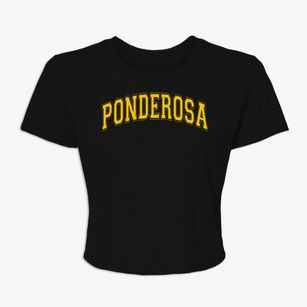 Ponderosa Elementary School Varsity Arch Women's Crop Top