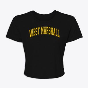 West Marshall High School Varsity Arch Women's Crop Top