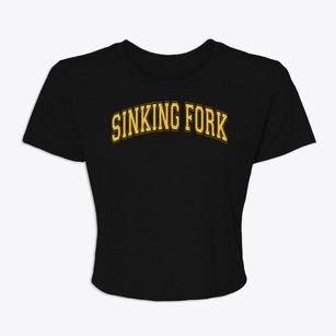 Sinking Fork Elementary School Varsity Arch Women's Crop Top