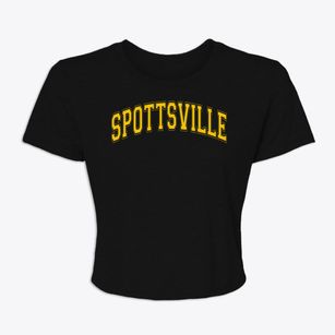 Spottsville Elementary School Varsity Arch Women's Crop Top