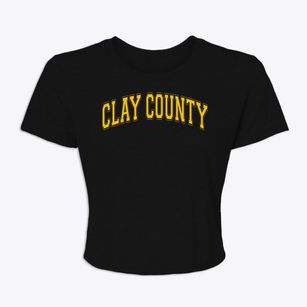Clay County Middle School Varsity Arch Women's Crop Top