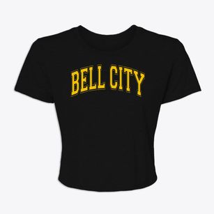Bell City High School Varsity Arch Women's Crop Top