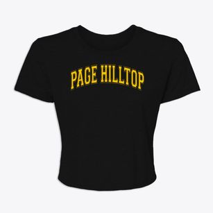Page Hilltop Elementary School Varsity Arch Women's Crop Top