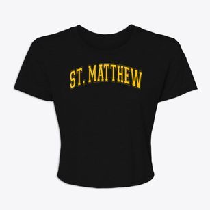 Saint Matthew School Varsity Arch Women's Crop Top