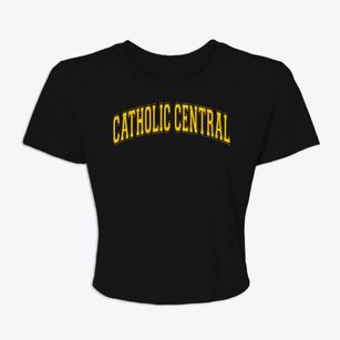 Detroit Catholic Central High School Varsity Arch Women's Crop Top