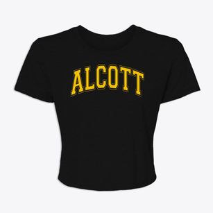 Alcott Elementary School Varsity Arch Women's Crop Top