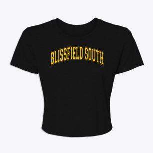 Blissfield South Elementary School Varsity Arch Women's Crop Top