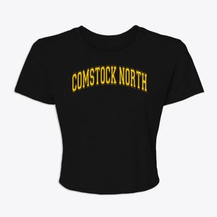 Comstock North Elementary School Varsity Arch Women's Crop Top