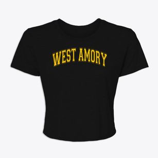 West Amory Elementary School Varsity Arch Women's Crop Top