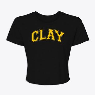Clay Community Education Center Varsity Arch Women's Crop Top