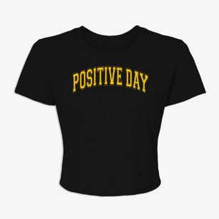 Positive Day School Varsity Arch Women's Crop Top