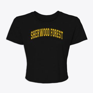 Sherwood Forest Elementary School Varsity Arch Women's Crop Top
