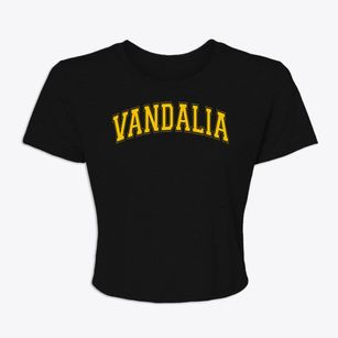 Vandalia Elementary School Varsity Arch Women's Crop Top