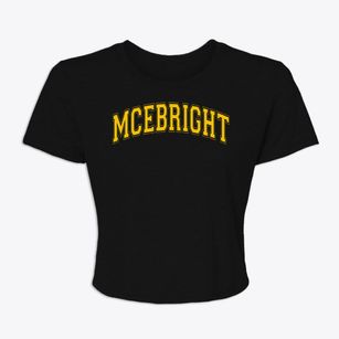 Mcebright Elementary School Varsity Arch Women's Crop Top
