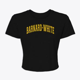 Barnard-white Middle School Varsity Arch Women's Crop Top