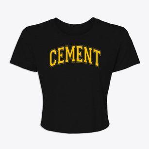 Cement High School Varsity Arch Women's Crop Top