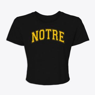 Notre Dame De Lourdes School Varsity Arch Women's Crop Top
