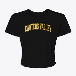 Carters Valley Elementary School Varsity Arch Women's Crop Top