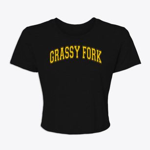 Grassy Fork School Varsity Arch Women's Crop Top