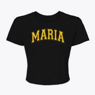 Maria Montessori School Varsity Arch Women's Crop Top